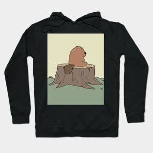 Beaver on the stump - We Bare Bears Hoodie